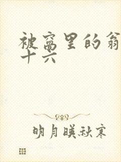 被窝里的翁憩二十六封面