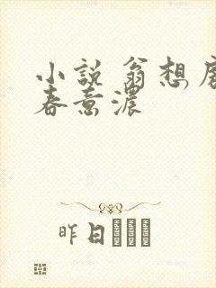 小说 翁想房中春意浓