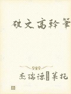 破文高干笔趣阁封面