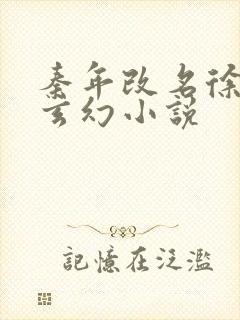 秦年改名徐年的玄幻小说封面