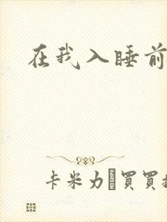 在我入睡前