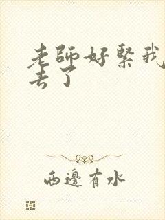 老师好紧我要进去了封面
