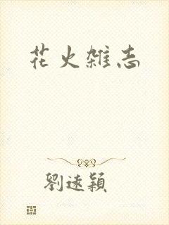 花火杂志封面