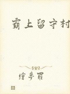 霸上留守村妇封面