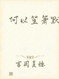 何以笙箫默小说