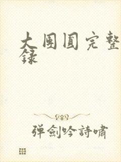 大团圆完整版目录