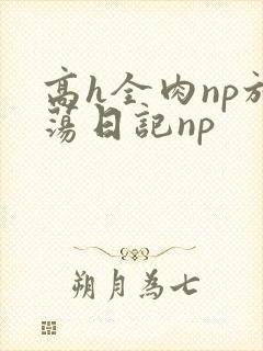 高h全肉np放荡日记np