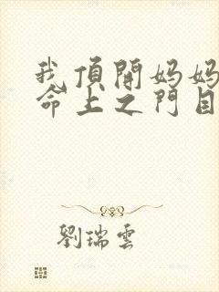 我顶开妈妈的生命上之门目录封面