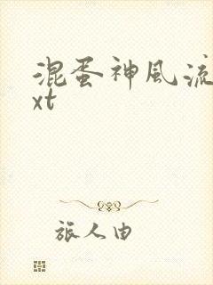 混蛋神风流史txt