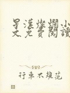 星汉灿烂小说全文免费阅读