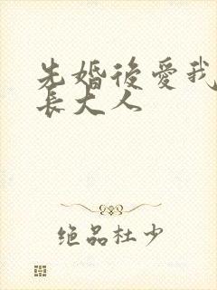 先婚后爱我的市长大人