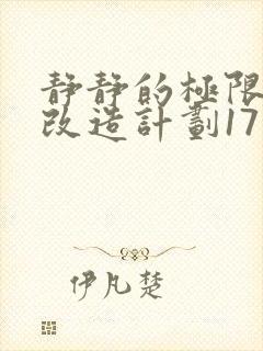 静静的极限自我改造计划17