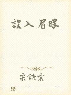 误入眉眼封面