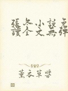 张冬小说免费阅读全文无弹窗
