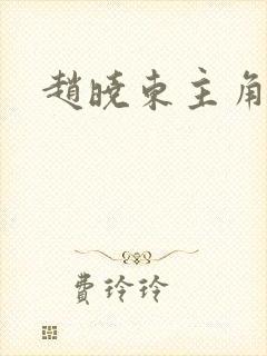 赵晓东主角小说