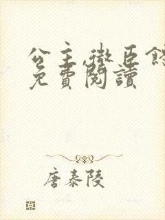 公主,微臣馋了免费阅读封面