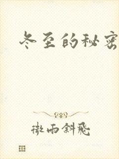 冬至的秘密封面