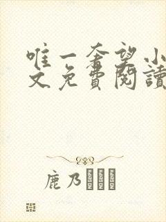 唯一奢望小说全文免费阅读