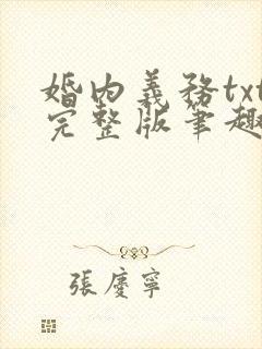 婚内义务txt完整版笔趣阁封面