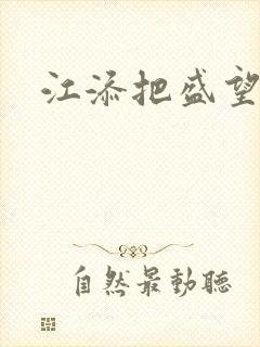 江添把盛望顶哭封面