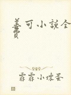 姜可小说全文免费
