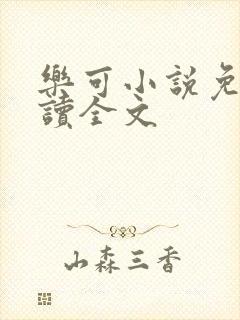 乐可小说免费阅读全文封面