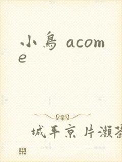 小鸟 acome