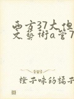 西方37大但人文艺术a管77封面
