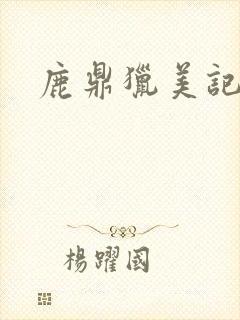 鹿鼎猎美记封面