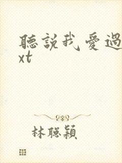 听说我爱过你txt