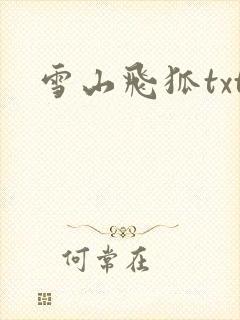雪山飞狐txt