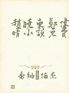 赵晓东郑伟吴雪晴小说免费阅读封面