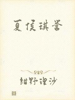 夏侯琪誉封面