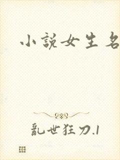 小说女生名字