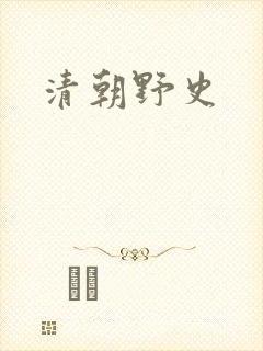 清朝野史