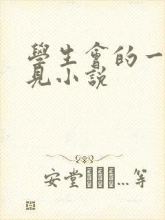 学生会的一己之见小说封面