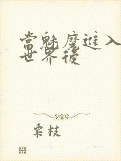 当魅魔进入快穿世界后封面