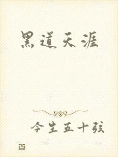 黑道天涯封面