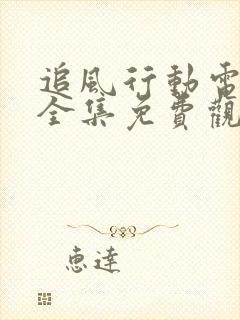 追风行动电视剧全集免费观看