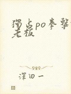 独占po拳击馆老板