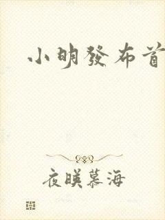 小明发布首页