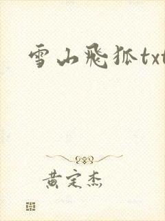 雪山飞狐txt
