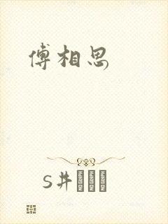 傅相思封面