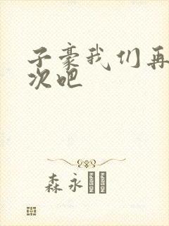 子豪我们再做一次吧封面
