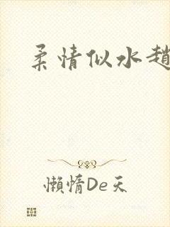 柔情似水赵雅儿封面