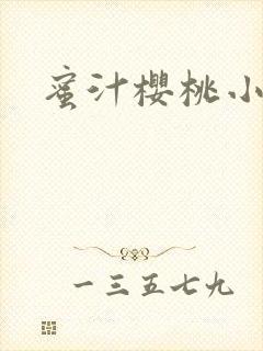 蜜汁樱桃小说封面