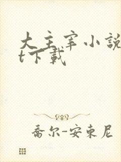 大主宰小说txt下载