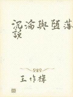 沉沦与堕落的小说