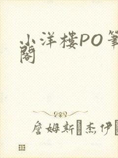小洋楼PO笔趣阁
