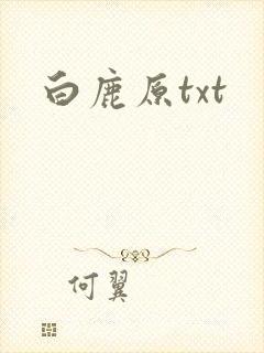 白鹿原txt